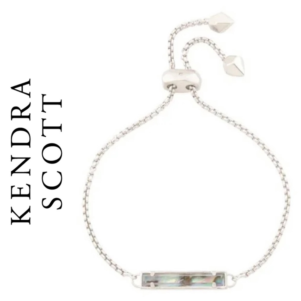 Kendra Scott Silver Stan Bracelet in Abalone